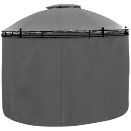 vidaXL Gartenpavillion Ø 3,5 m anthrazit