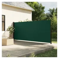 vidaXL Seitenmarkise Ausziehbar Dunkelgrün 160x300 cm