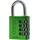 ABUS Zahlen-Vorhangschloss 144/40 Lock-Tag Aluminium, grün