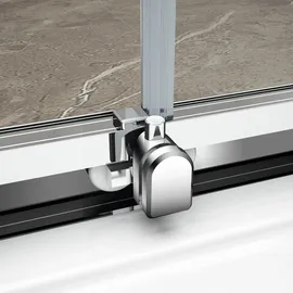Polysan EASY Halbkreis-Duschabtrennung mit Schiebetür 90 x 190 cm EL4615
