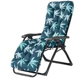 HOUSN Liegenauflage, Auflage Gartenliege, Hochlehner Auflage, Schwungliege,8cm Extra Dicke Gartenstuhl Sitzauflagen mit Krawatte, Auflagen für Deckchair, Urlaub, Innen, Außen,6,53 * 170 * 8cm