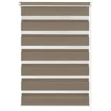 GARDINIA Doppelrollo Easyfix 100 x 150 cm braun
