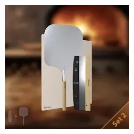 CLP Pizzastein eckig 38 x 30 cm Cordierit grau