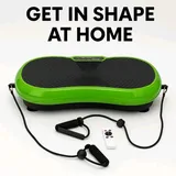 Vibrationsplatte Fitnessgerät Heimtraining 200W – 99 Stufen – inkl. Expander