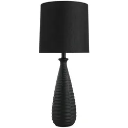 Home Deluxe GmbH HOME DELUXE Große Tischlampe mit Stoffschirm MELVA - Schwarz | Tischlampe, große Tischlampe, schwarze Tischlampe