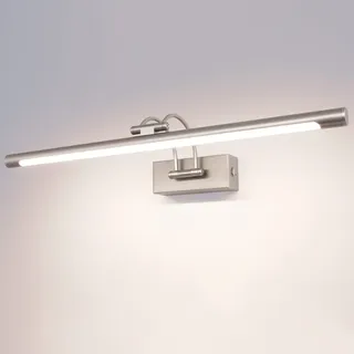 TYhogar LED Spiegelleuchte Badezimmer 15W, Badlampe Wand Dimmbar (3000K,4500K,6000K) und Stufenlos Dimmbar Bilderleuchte 60CM mit Schwenkbarem Lampenkopf Wandleuchte Bad Spiegelschrank