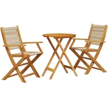 vidaXL Bistro-Set 3-tlg. Beige