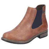 Rieker Damen Chelsea Boots 72254, Frauen Stiefeletten,uebergangsschuhe,uebergangsstiefel,Schlupfstiefel,flach,Stiefel,Bootee,braun (24),39 EU
