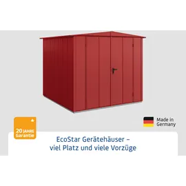 Hörmann Elegant-S Gerätehaus 2,58 x 2,48 m Purpurrot