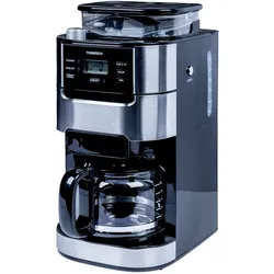 Tornado TCM1025A-GS - Filterkaffeemaschine mit integriertem Mahlwerk, 200 g Bohnenkapazität und 1,5-Liter-Wassertank für bis zu 12 Tassen aromatischen Kaffee