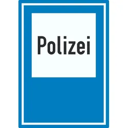 HB-Druck Richtzeichen Polizei Aufkleber A3 (297x420mm)