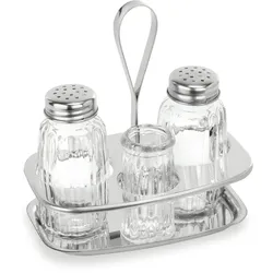 WAS Germany - Menage 1480, 3-teilig, Salz, Pfeffer & Zahnstockerglas, Glas