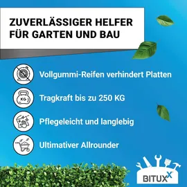BITUXX Schubkarre 100 l 250 kg