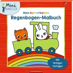 COPPENRATH 64361 Mein kunterbuntes Regenbogen-Malbuch (Mini-Künstler)