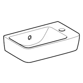 Geberit Renova Nr. 1 Comprimo Handwaschbecken 40 x 25 cm (276140000)
