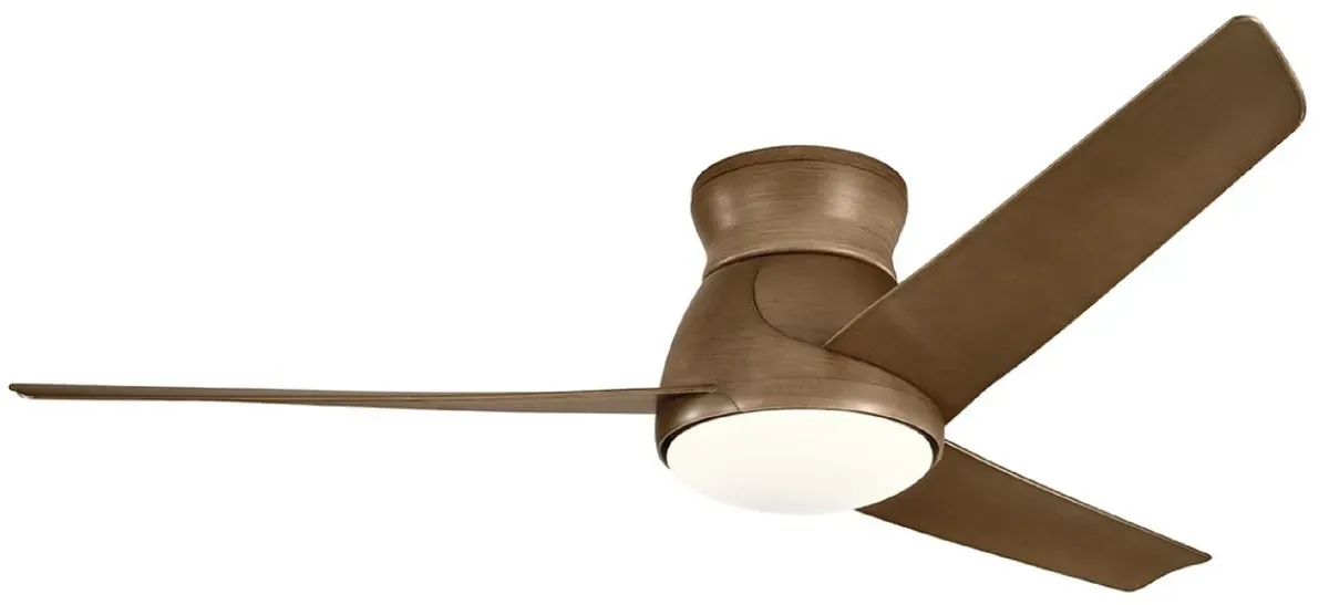 Casa Padrino Luxus Deckenventilator Braun 152 x H. 29 cm - Moderner dimmbarer Ventilator mit LED Beleuchtung und Fernbedienung - Luxus Accessoires