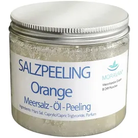 Moravan Meersalzpeeling mit Kokosöl & Orangenduft | glättend & pflegend | 250 g