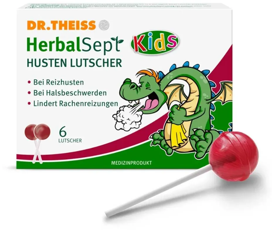 Dr. Theiss HerbalSept Husten Lutscher Kids