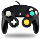 TechKen Controller [für Nintendo GameCube & Wii] schwarz (Sehr gut, neuwertiger Zustand / mindestens 1 JAHR GARANTIE)