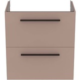Ideal Standard i.life S Möbel-Waschtischunterschrank T5293NH 2 Auszüge, 60 x 37,5 x 63 cm, carbongrau matt