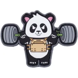 Panda-Aufnäher Elitex Training schiefergrau No Size