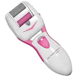 Luna24 simply great ideas... Elektrischer Hornhautentferner Hornhautentferner Batteriebetrieben pink incl. LED Licht und 2 Rollen rosa
