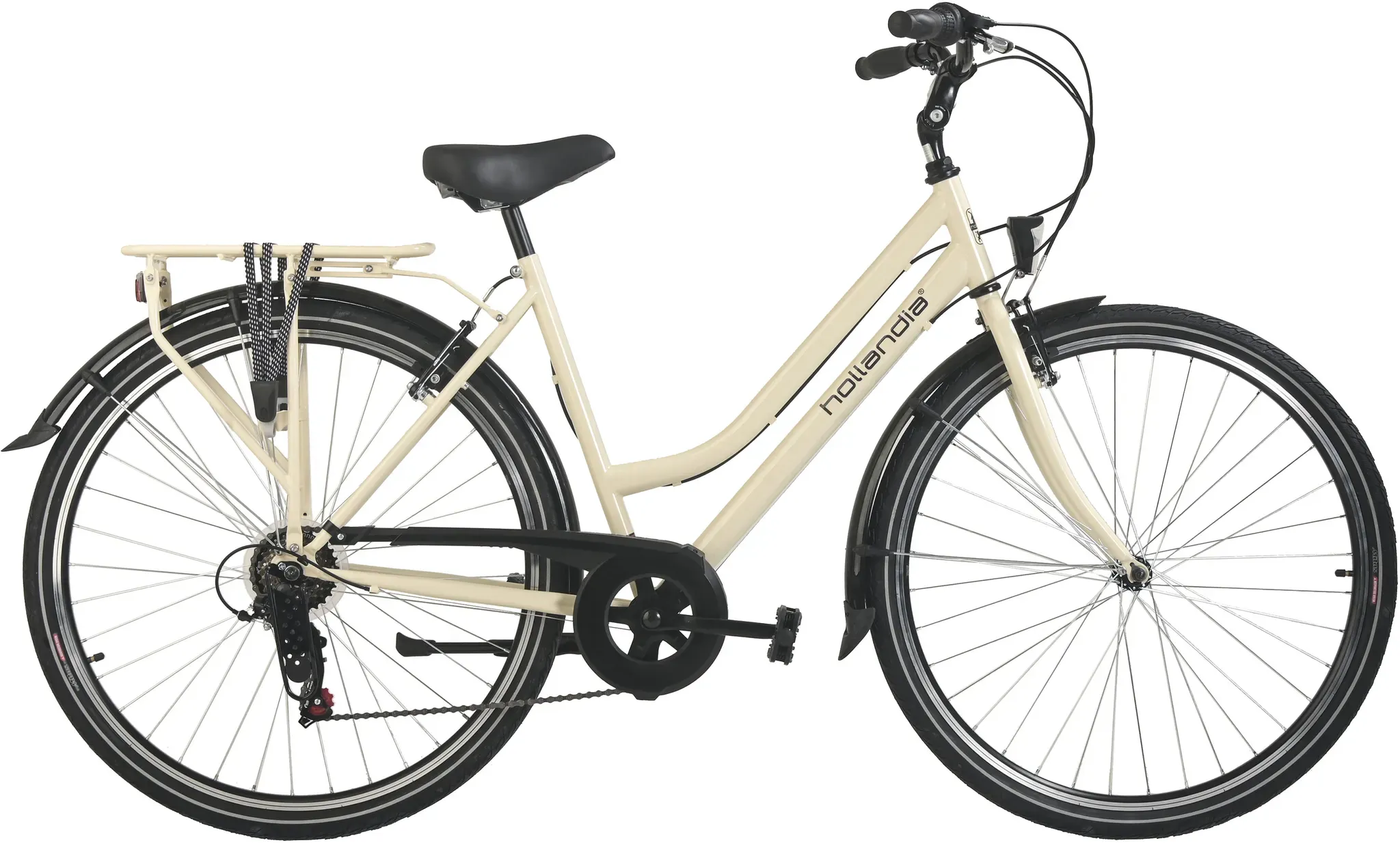 Hollandrad HOLLANDIA "City Next" Gr. 50, beige (vanille, vanille), Fahrräder, 50cm, 28 Zoll (71,12cm) hinten: 28 Zoll (71,12cm)