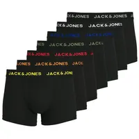 Jack & Jones Retro Boxer 7er Pack Jacbasic (Spar-Set, 3-St) Retro Short / Pant - Baumwolle - Ohne Eingriff - Atmungsaktiv schwarz L