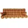 kuehnemuth germany Sitzkissen 180 x 50 cm braun/beige 1 St.