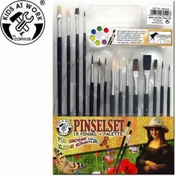 CORVUS A600549 PINSELSET 15 PINSEL + PALETTE