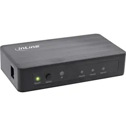 InLine® HDMI Switch, 3-fach, 4K2K@60Hz, HDCP 2.2 USB-Hub
