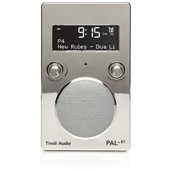 Tivoli Audio PAL+ BT Digitalradio (DAB) (Digitalradio (DAB), FM-Tuner, Küchen-Radio, tragbar, wasserabweisendes Gehäuse, Bluetooth) silberfarben