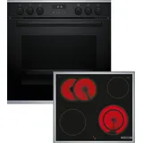 Bosch HND631FH62 Einbau-Herd-Set, HEG237BB3 + NKN64RGA2E, Einbau-Herd, Elektro-Kochfeld