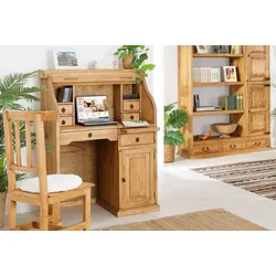 Sekretär Schreibtisch Homeoffice MEXICO - Pinie Massivholz - Landhausstil Möbel
