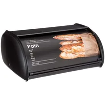 SECRET DE GOURMET 5five Simply Smart Brotkasten Metall Black Edition 37,5cm Schwarz, 36x24x15 cm