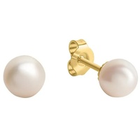 Orolino Ohrringe Gold 585 Perle weiß 5,5-6mm