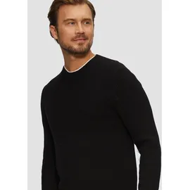 s.Oliver Strickpullover mit Musterstruktur Schwarz XL