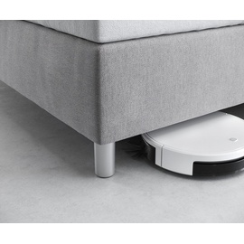 DeLife Fußvariantenset Boxspringsystem alufarbig Bodenfreiheit 10 cm für Bettbreite