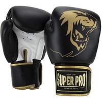 Super Pro Boxhandschuhe »Warrior«, 96571136-14 goldfarben/schwarz