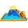 BESTWAY H2OGO! Mega Wasserpark Super Speedway mit Dauergebläse 551 x 502 x 265 cm