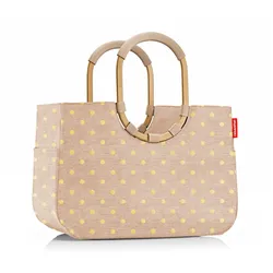 reisenthel Einkaufsshopper loopshopper l 25l frame met dots coffe