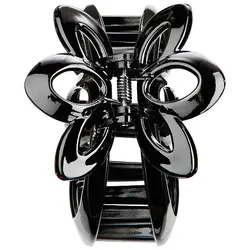 H+B Italia Haarklammer Blume schwarz