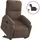vidaXL Massagesessel Aufstehhilfe Mikrofasergewebe 89,5 x 103,5 x 89,5 cm Braun elektrisch