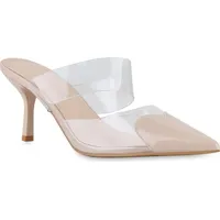 VAN HILL Damen Pantoletten Sandaletten Transparente Party Schuhe 841531,