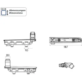 Ampire Rückfahrkamera KVX-T6-F