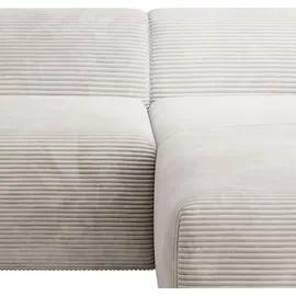 Juskys Sofa in L-Form Vals rechts Beige