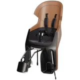 Bobike 8010900002 - Hinterer neigbarer Fahrradkindersitz für Rahmen Exclusive Evolve Maxi verstellbare Kopfstütze, 5-Punkt-Gurt für Kinder bis 22 kg, Zimtbraun