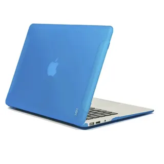 aiino - Harte Schutzhülle für MacBook Air 11" I Schutzetui I gummierte MacBook Schale I Matte Hülle für MacBook Air 11 Zoll I Ultra-Dünn I MacBook Air Zubehör I Apple Laptop Schutzhüllen - Blau