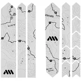 ALL MOUNTAIN STYLE Gravel Road Rahmenschutzaufkleber - Sterrato Schwarz - Einheitsgröße