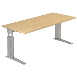 Hammerbacher Schreibtisch U-Serie Ahorn / Silber